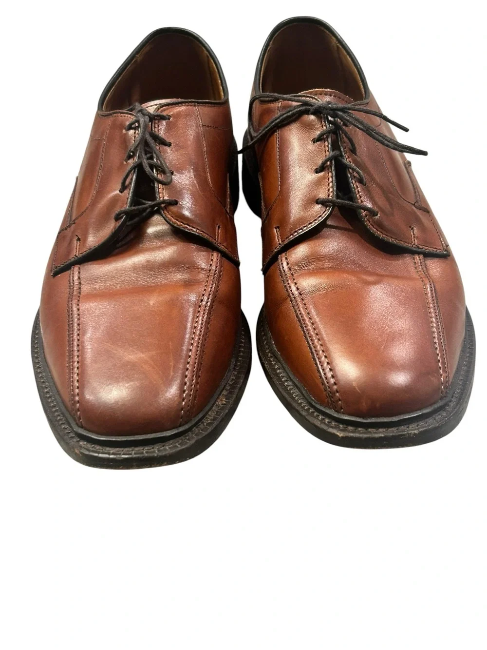 Allen Edmonds Dawson Men's Brown Leather Lace-Up Dress Shoes 10 D Business